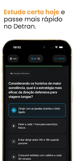Download Simulado Detran 2026 Terbaru – Latihan Ujian SIM Gratis - Screenshot 5
