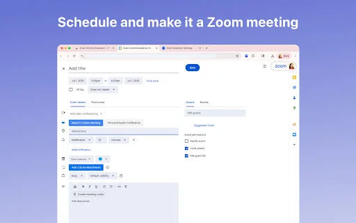 Download Zoom Chrome Extension Terbaru – Jadwalkan Meeting Mudah - Screenshot 2
