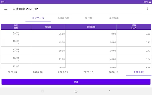 Download Pencatat Biaya BBM & Konsumsi Bahan Bakar – Gratis - Screenshot 5