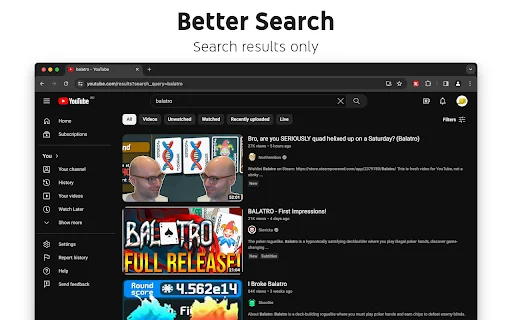 Control Panel for YouTube: Blokir Iklan & Kustomisasi UI Terbaik - Screenshot 3