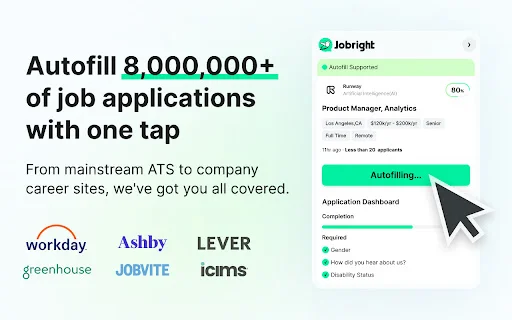 Jobright Autofill – Isi Lamaran Kerja Otomatis & Cepat - Screenshot 1