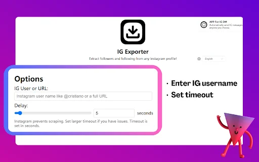 IG Follower Export Tool – Ekspor Pengikut IG ke Excel - Screenshot 1