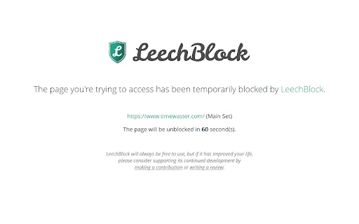 Download LeechBlock NG Terbaru – Blokir Situs Distraksi Gratis - Screenshot 2