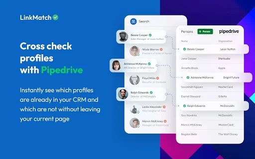 LinkMatch untuk Pipedrive – Integrasi CRM Terbaik untuk Sales - Screenshot 3