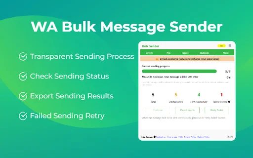 WA Bulk Message Sender: Kirim Pesan WhatsApp Massal Otomatis - Screenshot 3