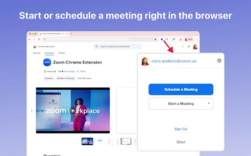 Download Zoom Chrome Extension Terbaru – Jadwalkan Meeting Mudah - Screenshot 1