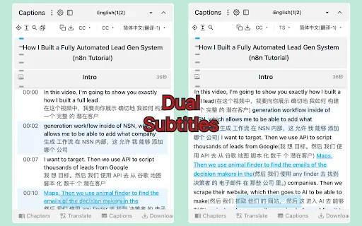 vCaptions – Transkrip Video AI & Terjemahan Subtitle Terbaik - Screenshot 3