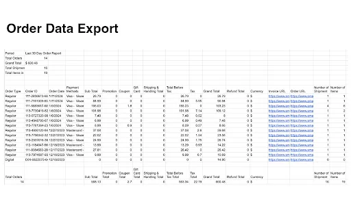 OrderPro: Ekspor Riwayat Belanja Amazon & Toko Online ke Excel - Screenshot 3