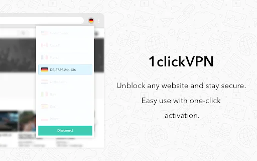 Download 1click VPN Chrome – VPN Cepat, Gratis & Aman - Screenshot 2