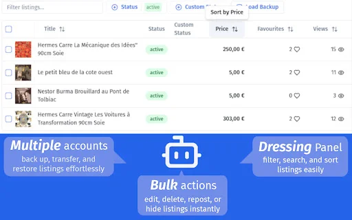 Dotb: Automasi Vinted Terbaik untuk Meningkatkan Penjualan Anda - Screenshot 3