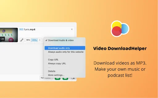 Download Video DownloadHelper Terbaru – Unduh Video Web Mudah - Screenshot 4