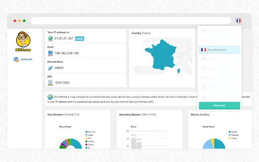 Download 1click VPN Chrome – VPN Cepat, Gratis & Aman - Screenshot 3