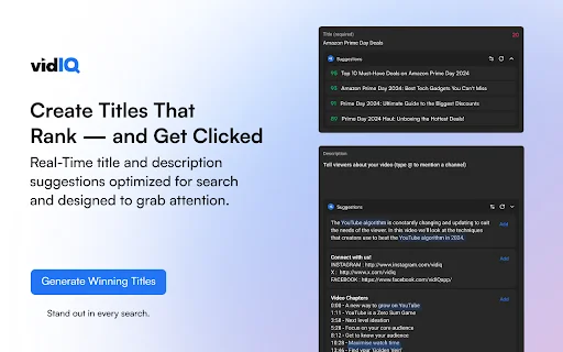 Download vidIQ Vision untuk YouTube – Optimasi Video Gratis - Screenshot 1