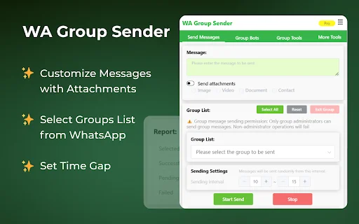 Download WAWebSender Terbaru – Kirim Pesan Grup WhatsApp Massal - Screenshot 2